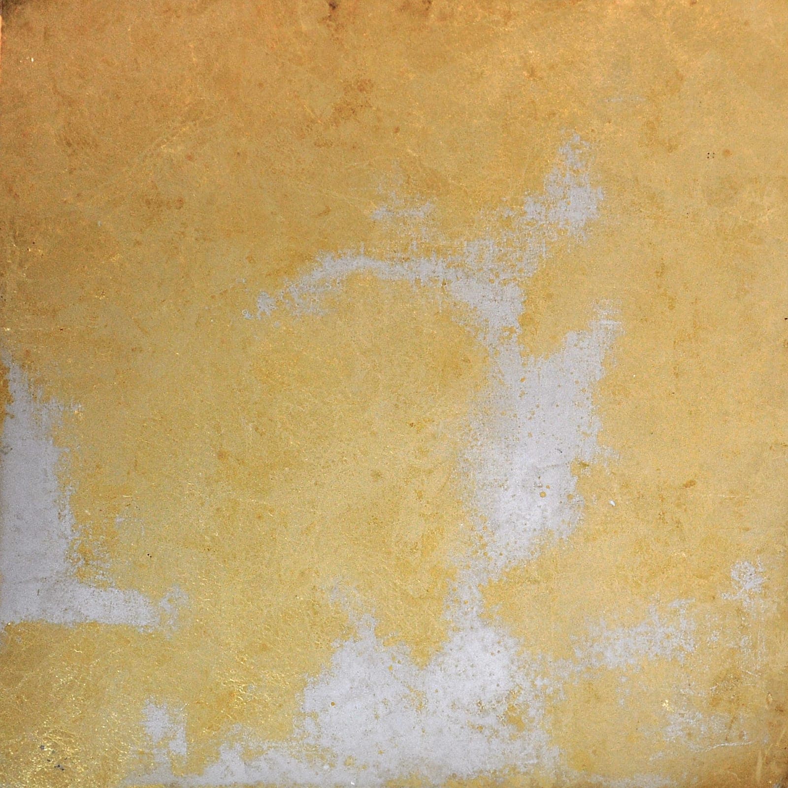 Gold eglomise mirror finish with handcrafted patina and vintage character